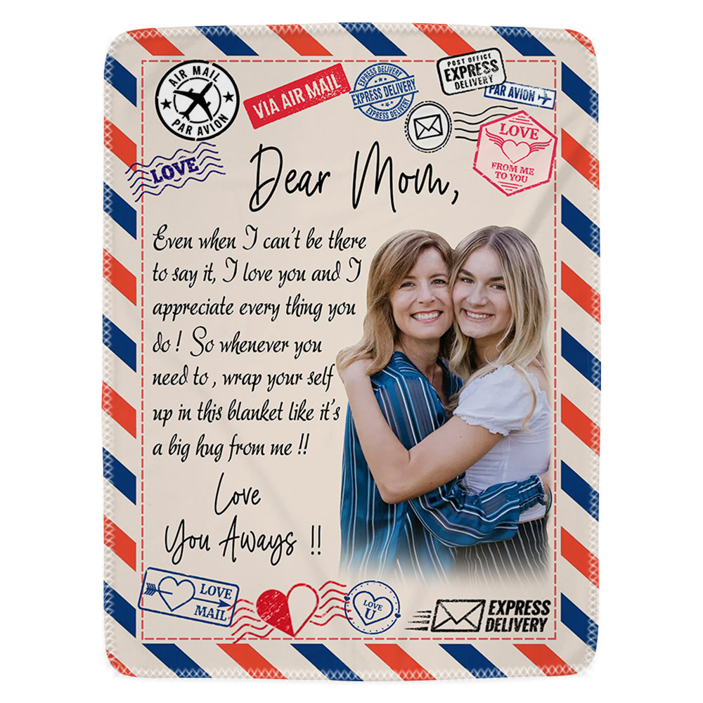 Custom Photo Blanket, Happy Mother's Day,  Gifts For Mom A2110 Li29