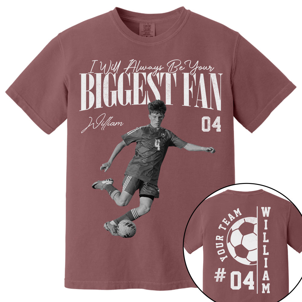 Personalized Soccer Mom Shirt - Washed Tee Retro Bootleg Shirt For Soccer Players T1807