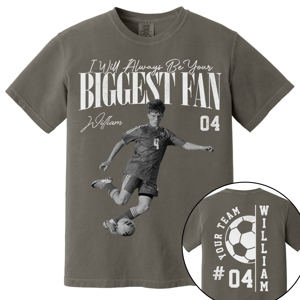 Personalized Soccer Mom Shirt - Washed Tee Retro Bootleg Shirt For Soccer Players T1807