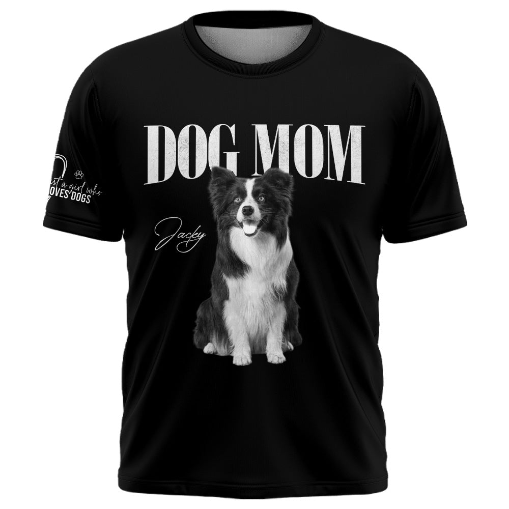 Dog Mom Dog Dad - Washed Tee Retro Bootleg Shirt For Dog Lovers T1807 T24