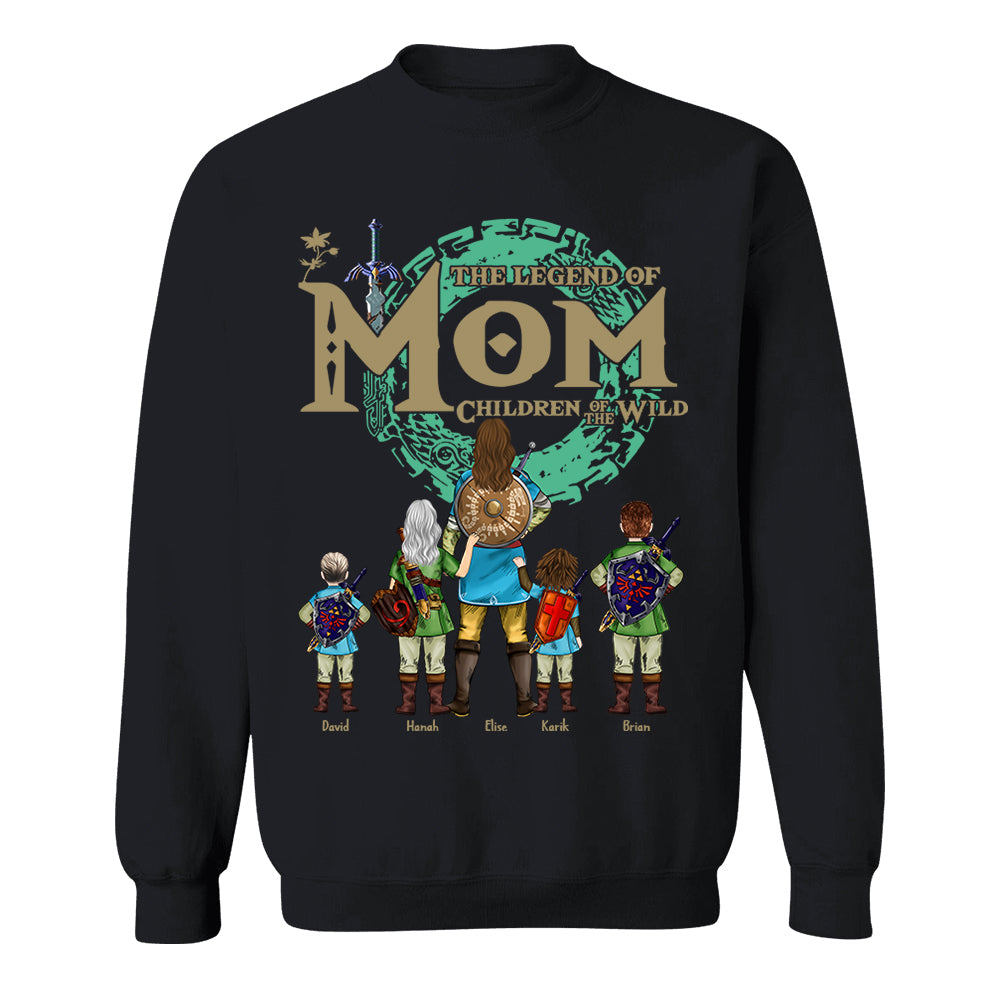 Custom The Legend of Mom Children Of The Wild Shirt - Best Mom Ever - Mother's Day 2025 Personalized Shirt