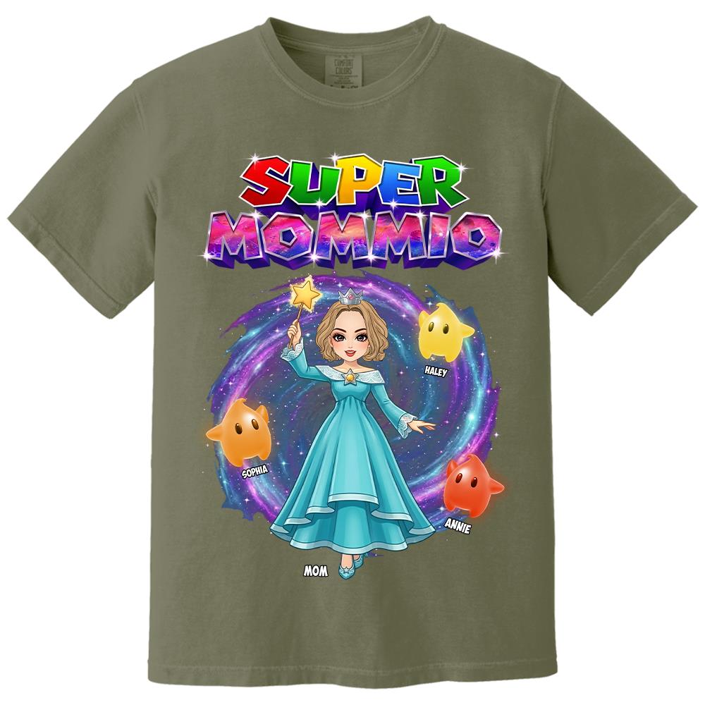 Super Mommio Galaxy Customized Shirt, Gift For Mommy Mama,Mother's Day Shirt Na02 Hv01