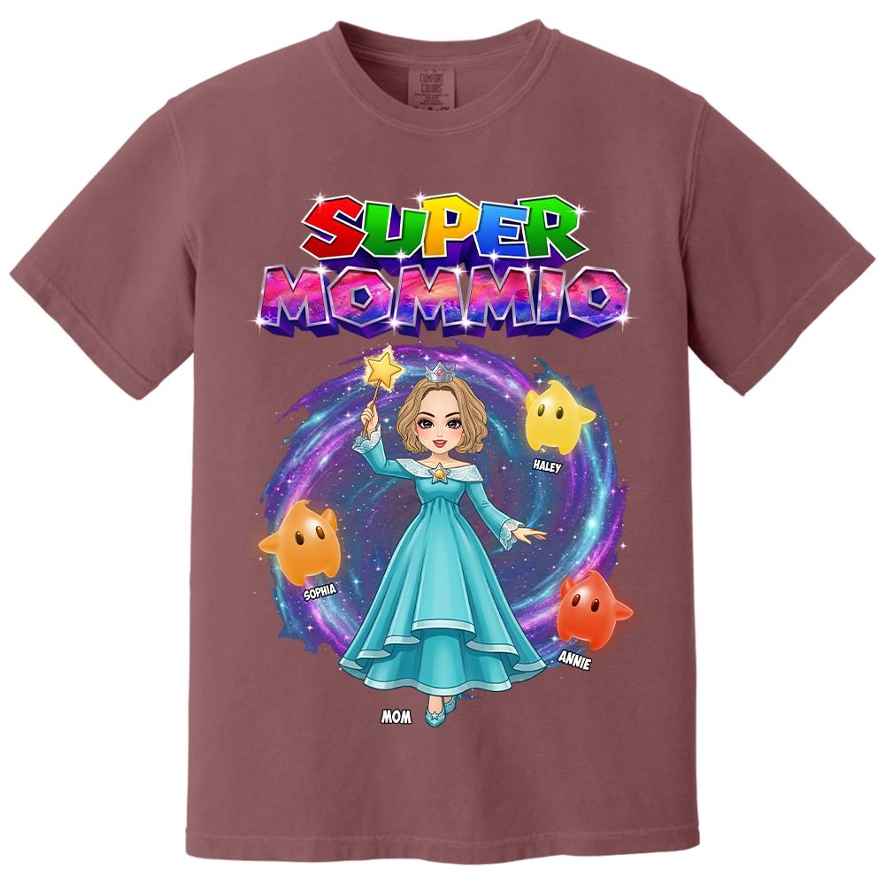 Super Mommio Galaxy Customized Shirt, Gift For Mommy Mama,Mother's Day Shirt Na02 Hv01