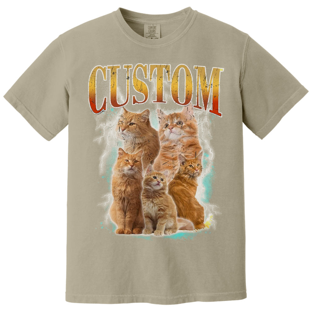 Kids Custom Pet Vintage Shirt Comfort Colors Dog Shirt Cat Personalized Bootleg Tees