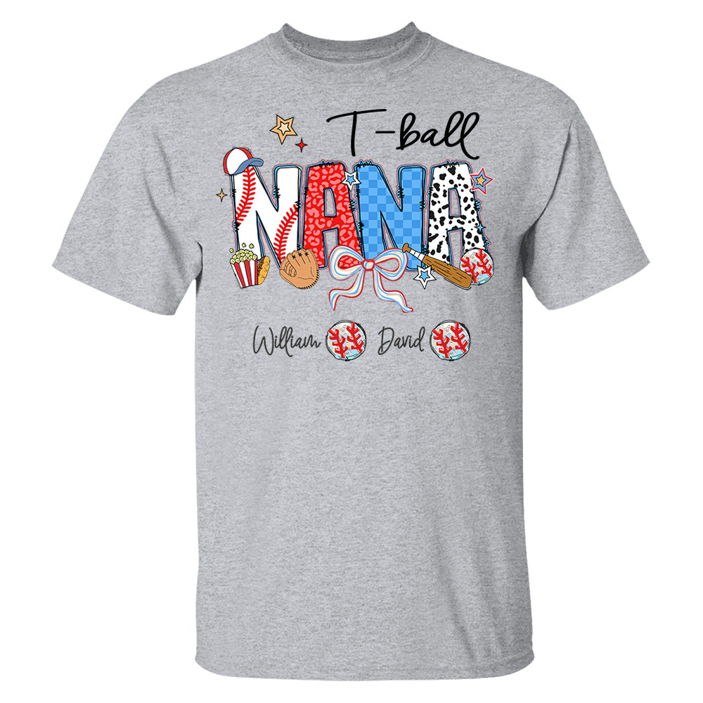 T-Ball Mama - Personalized Shirt Gift For Grandma