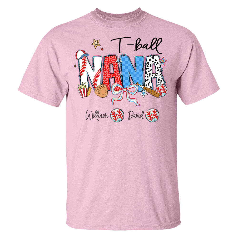 T-Ball Mama - Personalized Shirt Gift For Grandma