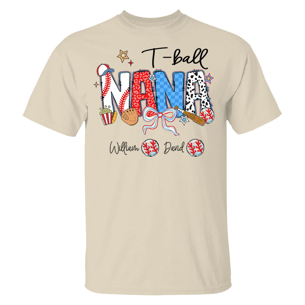 T-Ball Mama - Personalized Shirt Gift For Grandma