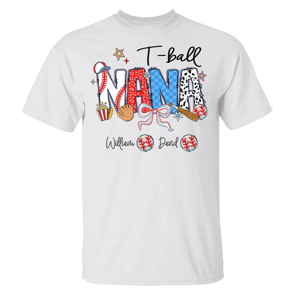 T-Ball Mama - Personalized Shirt Gift For Grandma