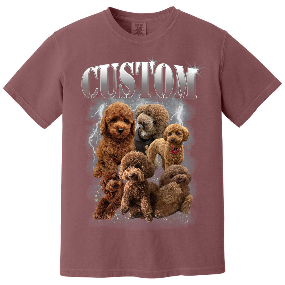 Custom Bootleg Rap PET Shirt, Custom Pet, Custom Retro Graphic 90s Tshirt, Dog Bootleg Shirt, Your Own Bootleg Your Design