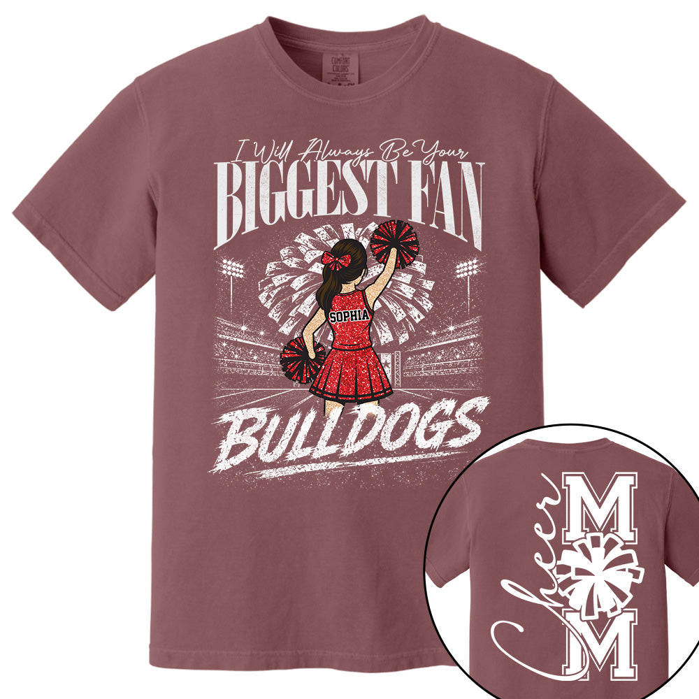 Personalized Cheerleader Shirt - Custom Cheer Team Name T-Shirt, Cheer Game Day Shirt for Mom Na02 VH01