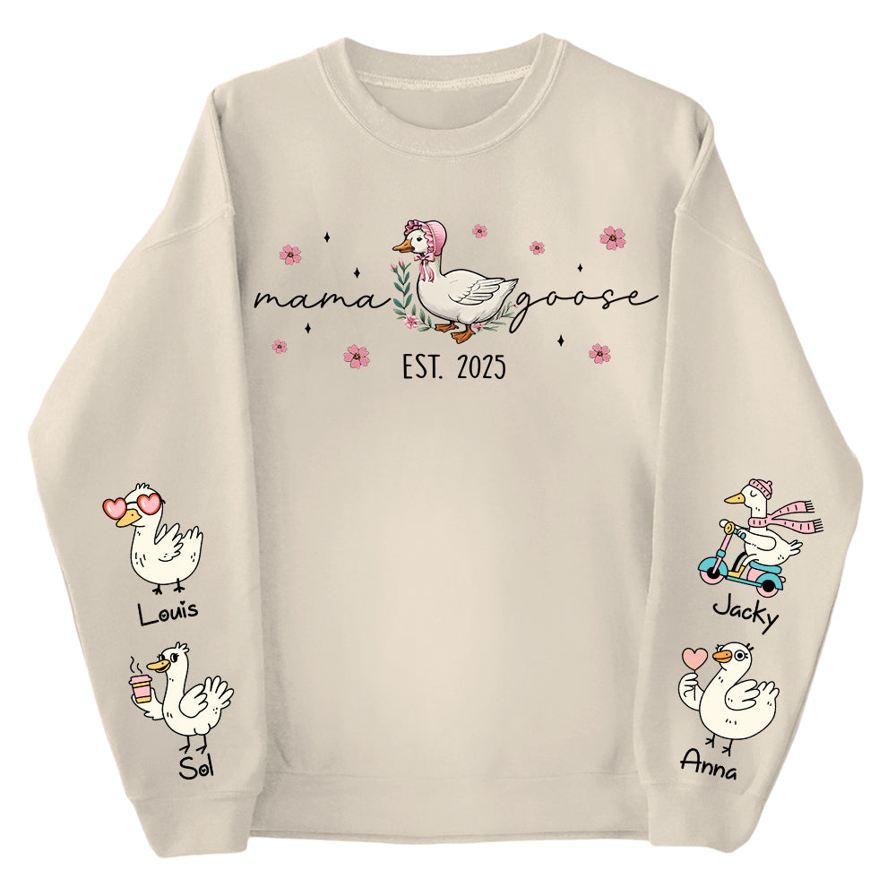 Mama Goose, Mama Silly Goose Shirt - Personalized Vintage Mama Goose Shirt Vr2 Tu24