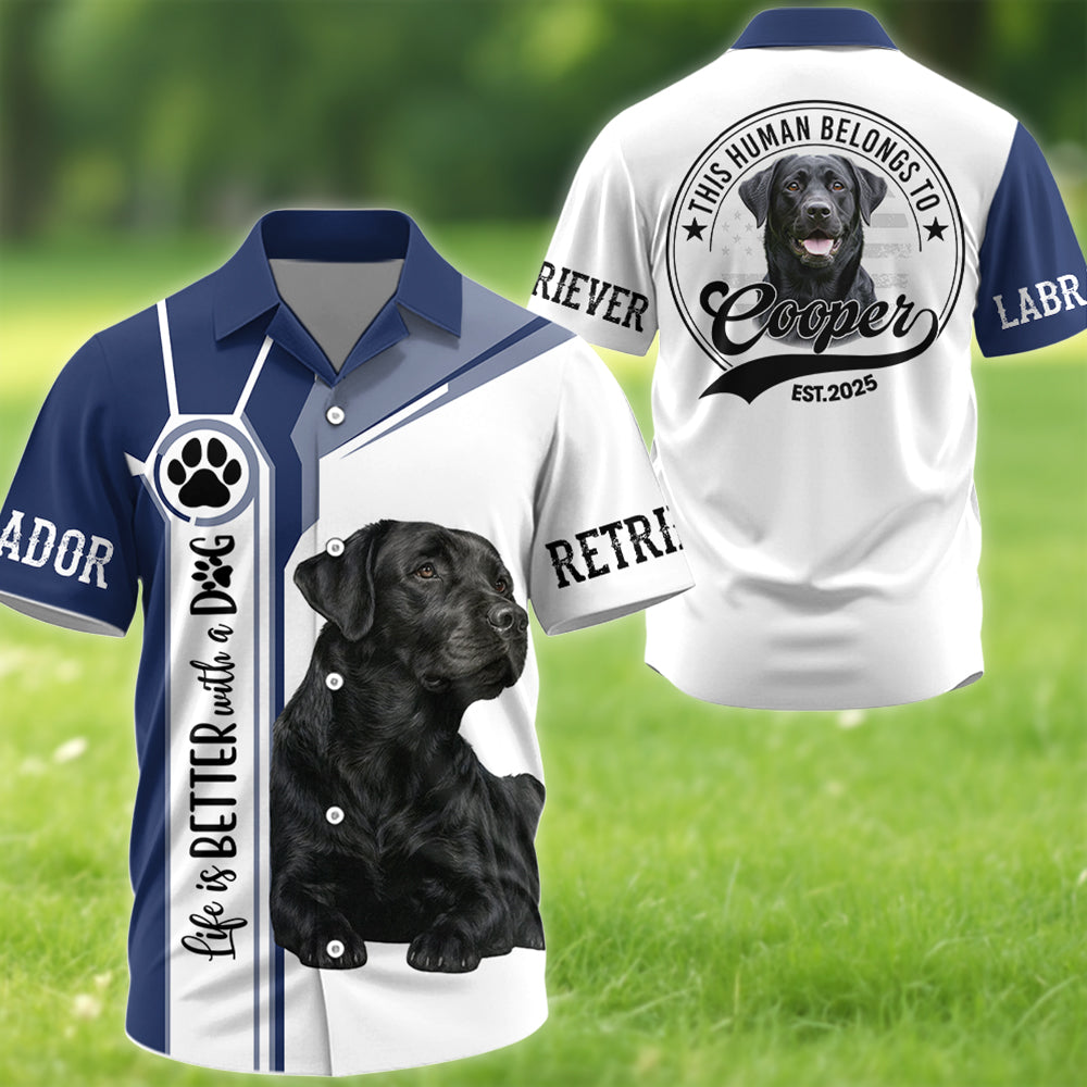 Life Is Better With A Dog, Personalized Shirt Custom Photo Dog, Gift For Dog Lovers T1807 Hv01