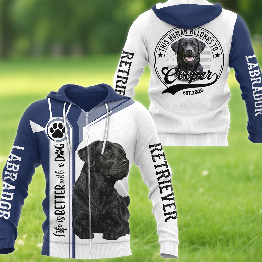 Life Is Better With A Dog, Personalized Shirt Custom Photo Dog, Gift For Dog Lovers T1807 Hv01