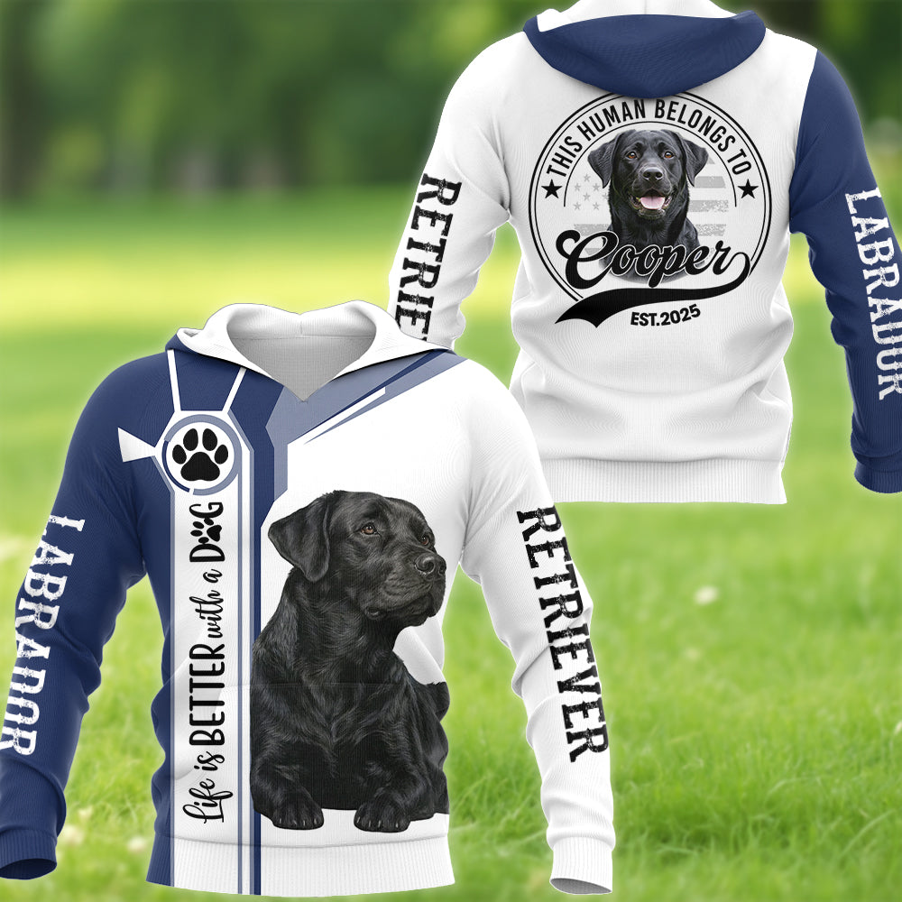 Life Is Better With A Dog, Personalized Shirt Custom Photo Dog, Gift For Dog Lovers T1807 Hv01