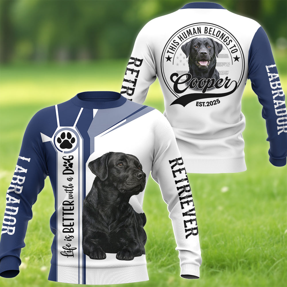 Life Is Better With A Dog, Personalized Shirt Custom Photo Dog, Gift For Dog Lovers T1807 Hv01