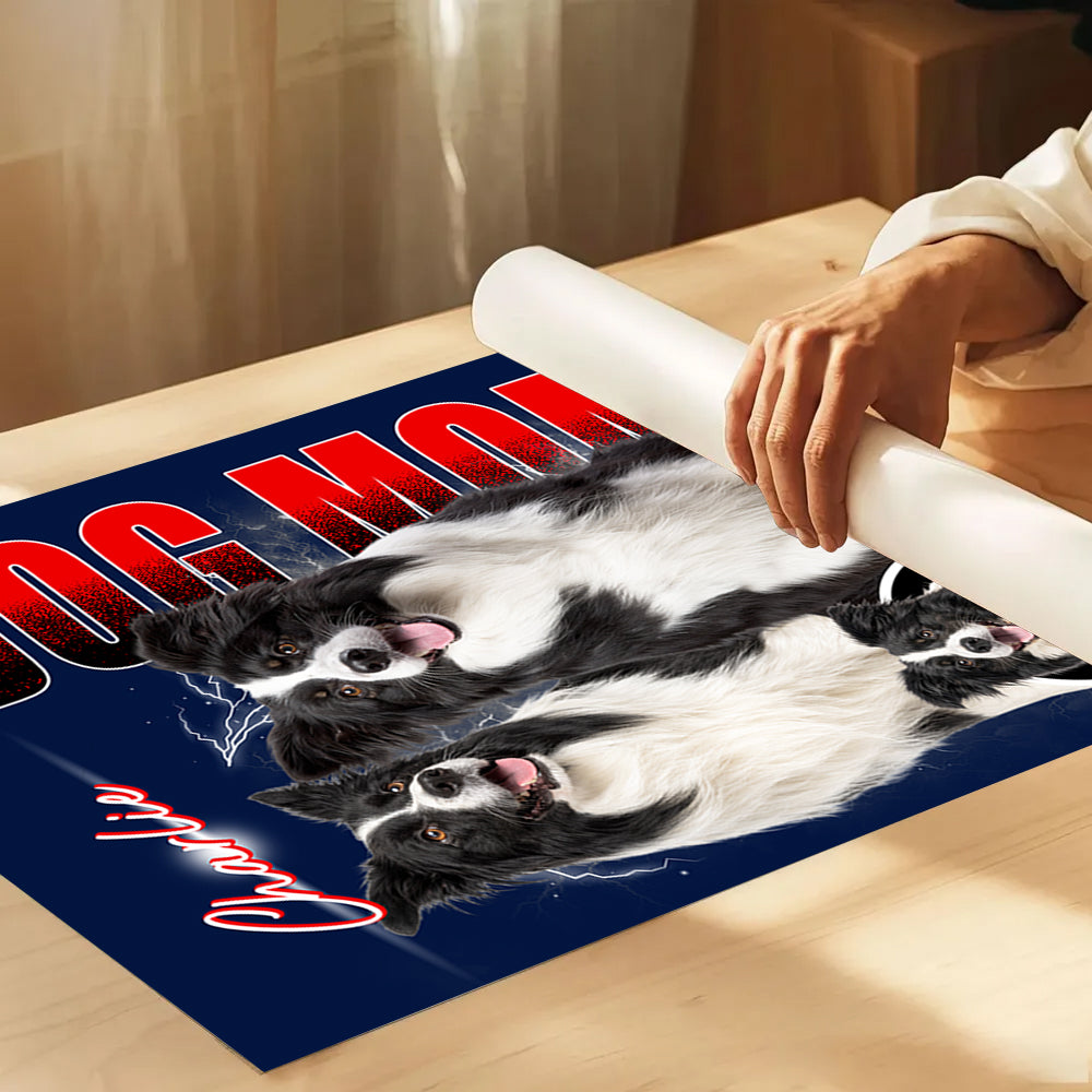 Custom Photo Dog Poster - Personalized Dog Bootleg Poster - Gift For Dog Lover T1807