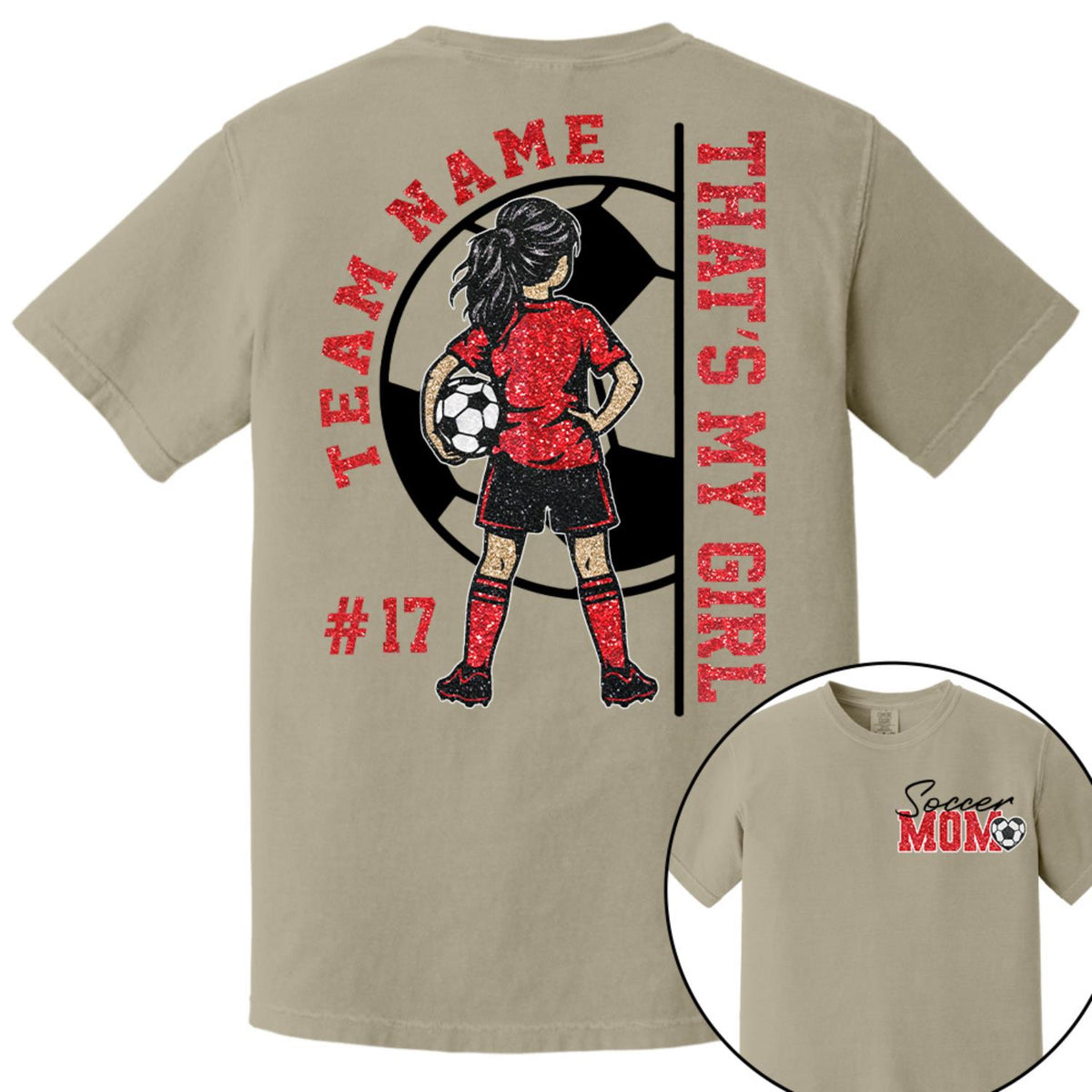 Personalized That’s My Girl Soccer Shirt, Custom Player Name & Number T-Shirt, Soccer Mom Gift Na02 Hv01 DH09