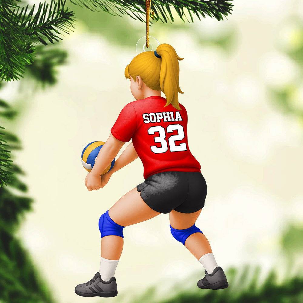 Personalized Volleyball Libero Acrylic Ornament, Gift For Volleyball Players Li29