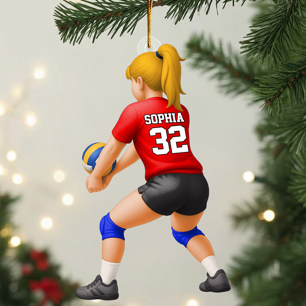 Personalized Volleyball Libero Acrylic Ornament, Gift For Volleyball Players Li29