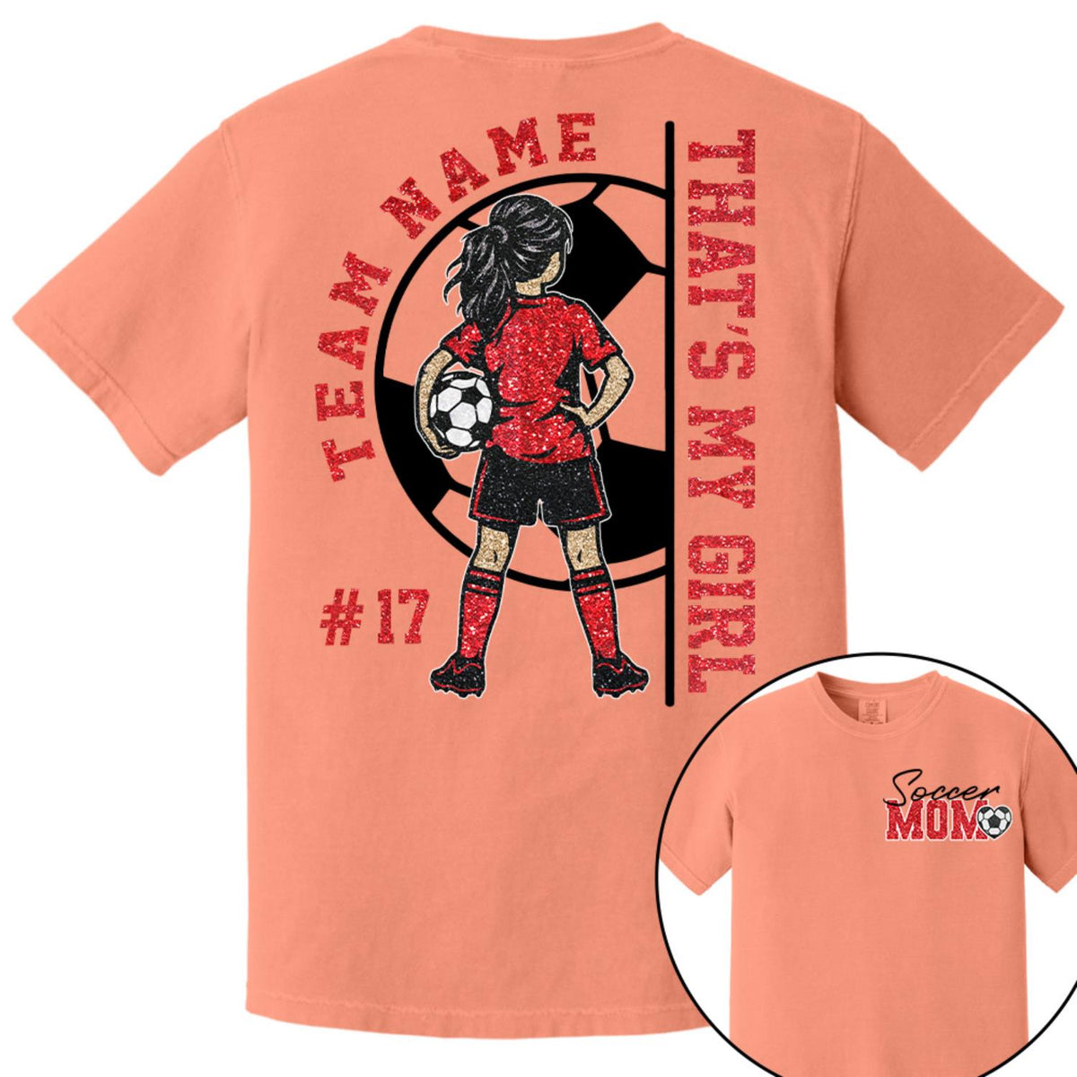 Personalized That’s My Girl Soccer Shirt, Custom Player Name & Number T-Shirt, Soccer Mom Gift Na02 Hv01 DH09