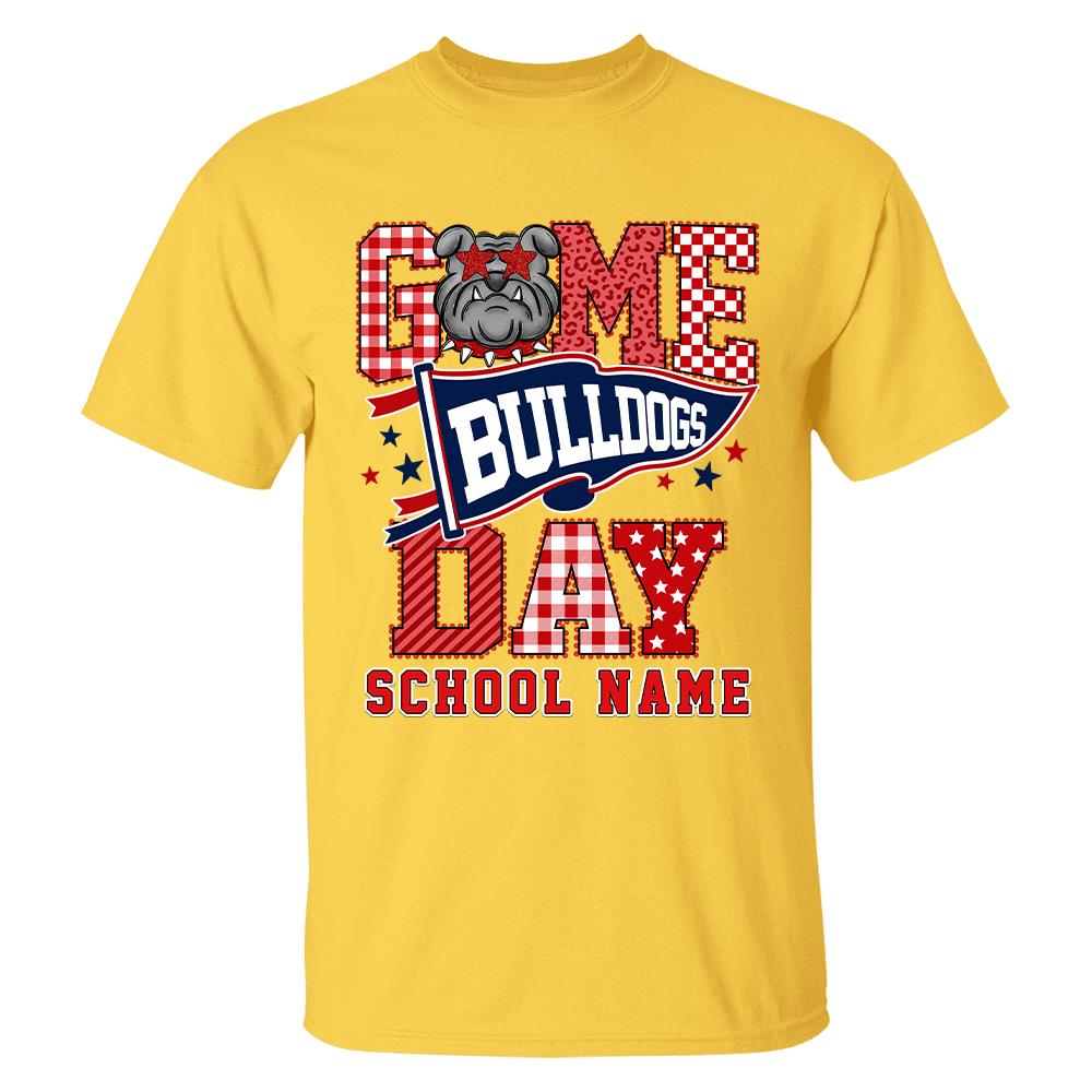 Custom School Mascot Game Day Shirt , School Spirit L0411 Hv01
