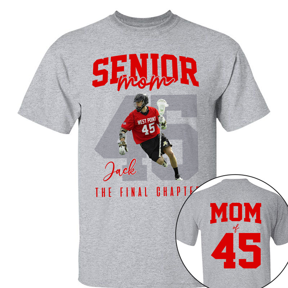 Senior Lacrosse Mom Shirt, The Final Inning, Custom Photo Player Lacrosse Mom Shirt, Gift For Lacrosse Lover T1807 Li29