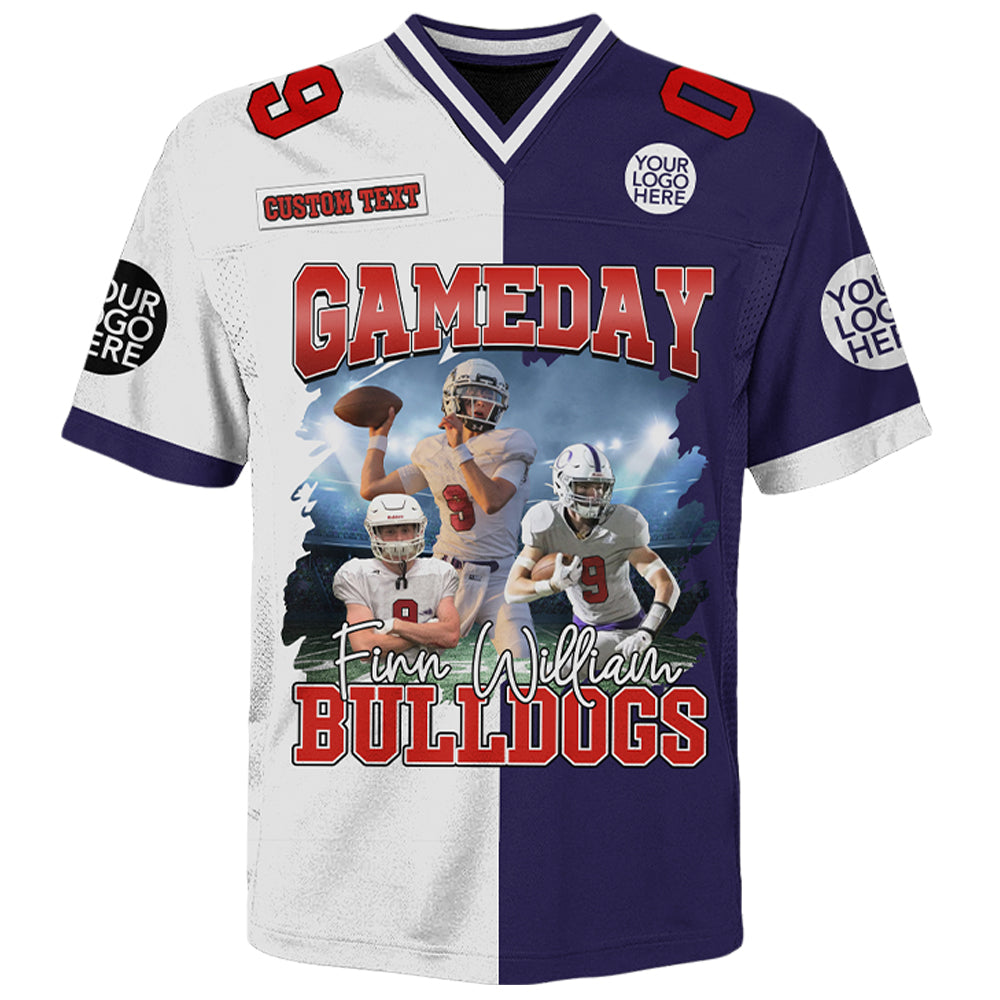 Football Game Day Personalized Jersey American Football Custom Photo Football Shirt Gift For Football Player