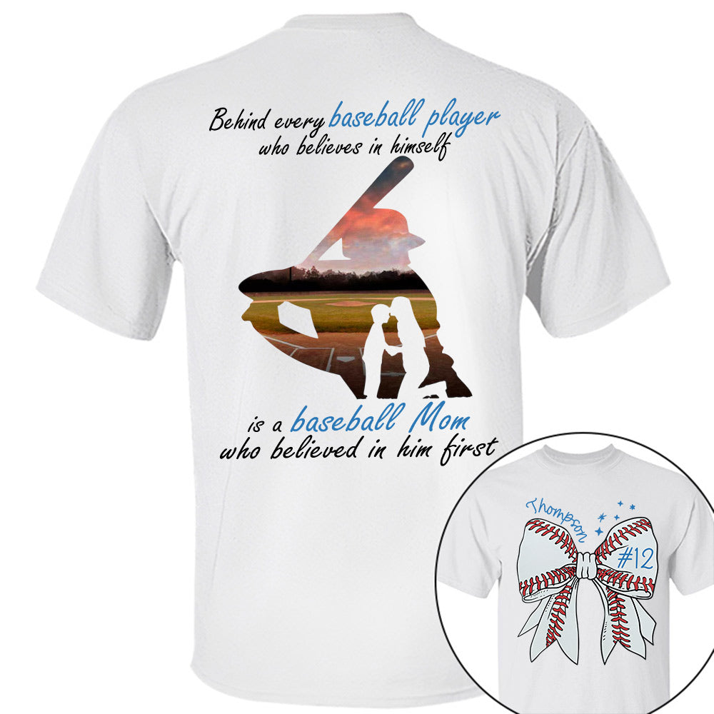 Behind Every Baseball Player Shirt - Personalized Shirt For Baseball Family A2110