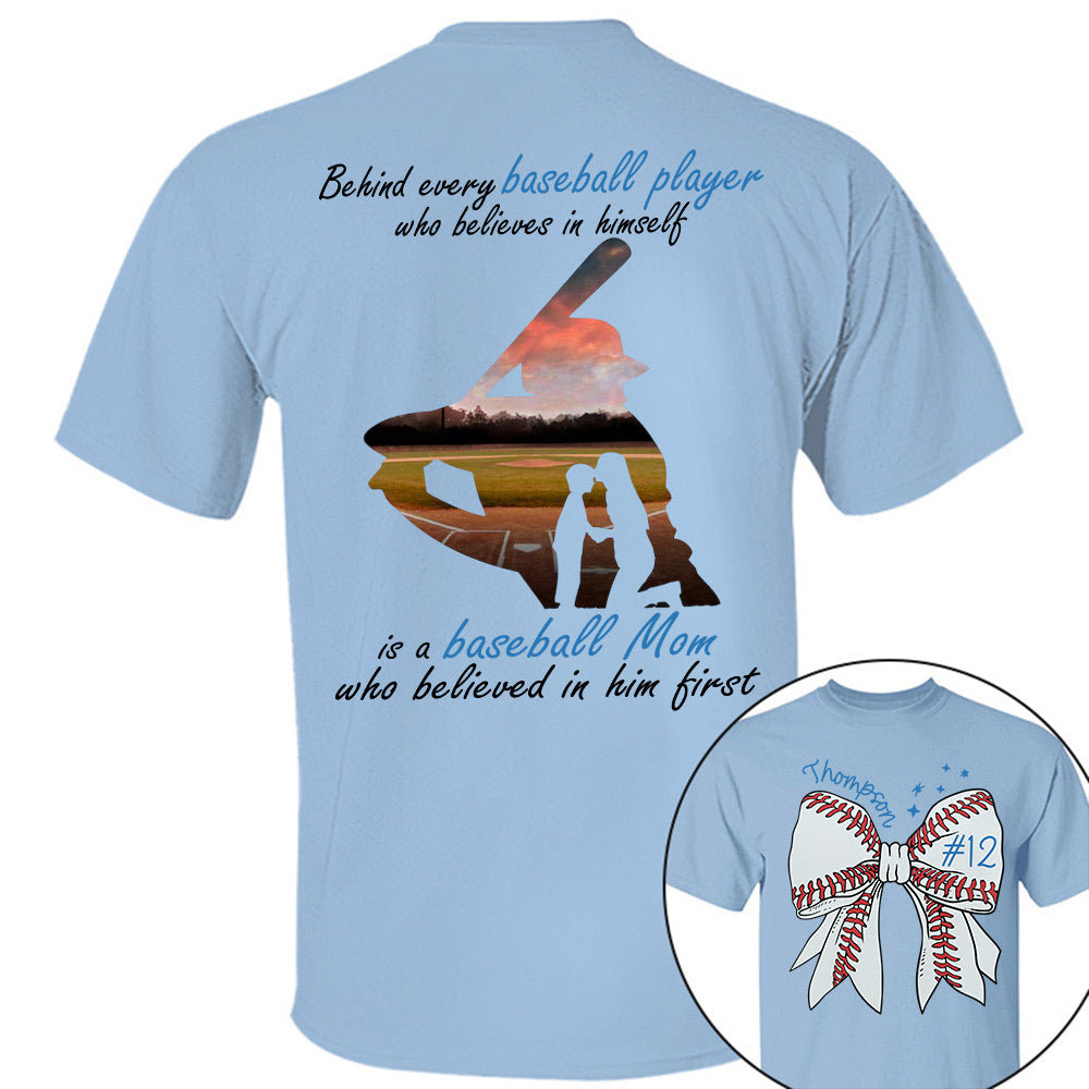 Behind Every Baseball Player Shirt - Personalized Shirt For Baseball Family A2110