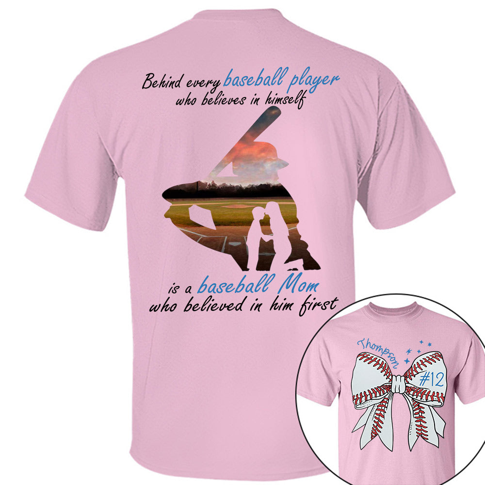 Behind Every Baseball Player Shirt - Personalized Shirt For Baseball Family A2110