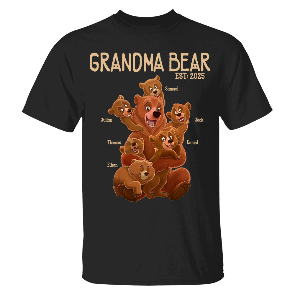 Grandma Bear - Personalized Shirt For Grandma Vr2 Hv01