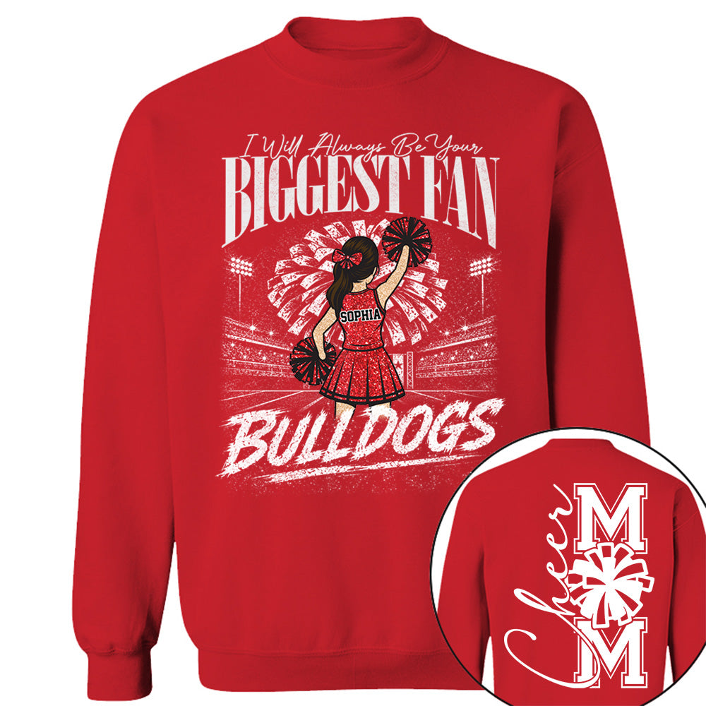 Personalized Cheerleader Shirt - Custom Cheer Team Name T-Shirt, Cheer Game Day Shirt for Mom Na02 VH01