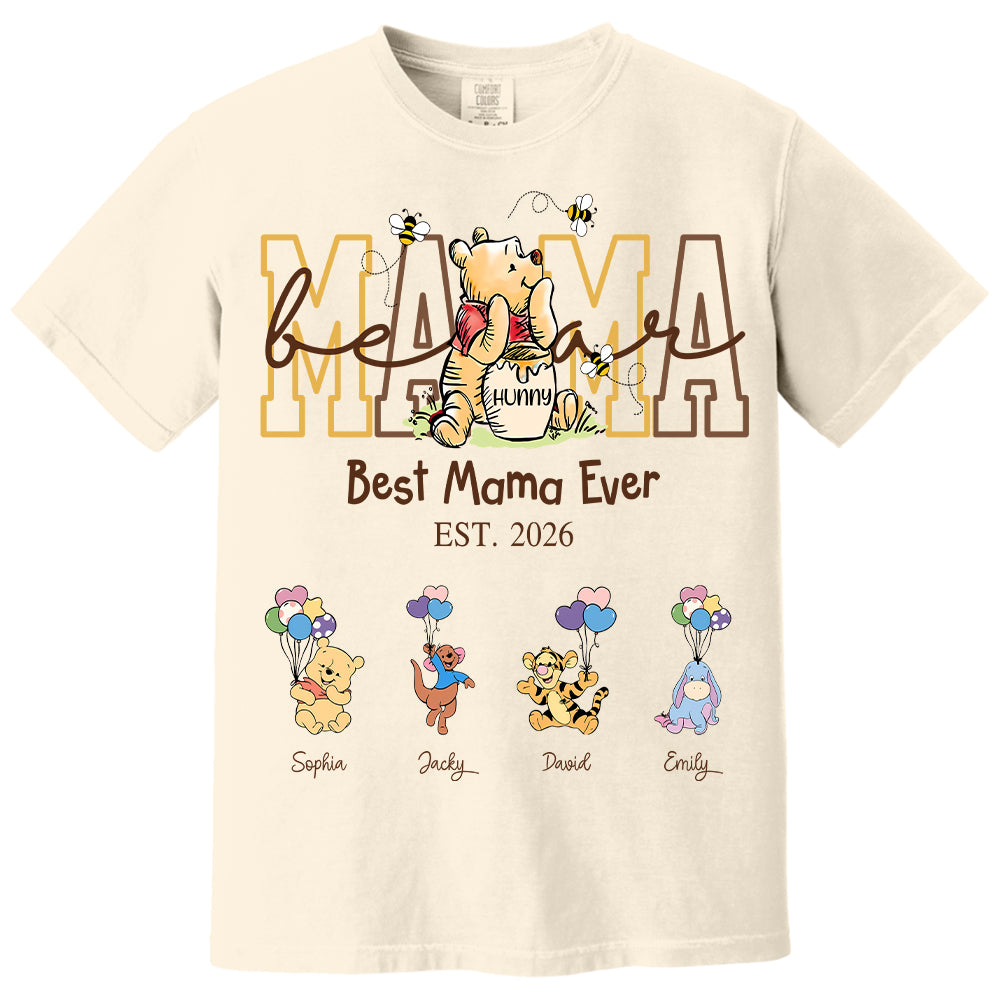 Custom Mama Bear Shirt, Personalized Shirt Gift For Mom, Grandma, Custom Shirt For Mother's Day MI209