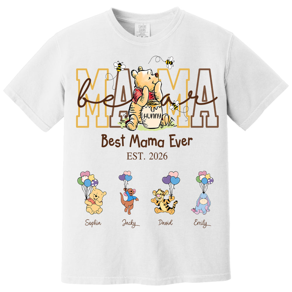 Custom Mama Bear Shirt, Personalized Shirt Gift For Mom, Grandma, Custom Shirt For Mother's Day MI209