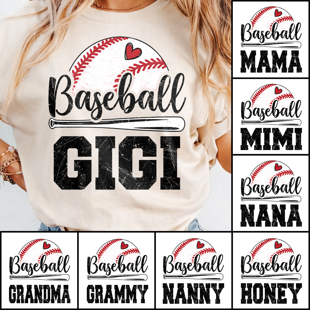 Personalized Baseball Gigi, Baseball Grandma Shirt For Grandma Hv01
