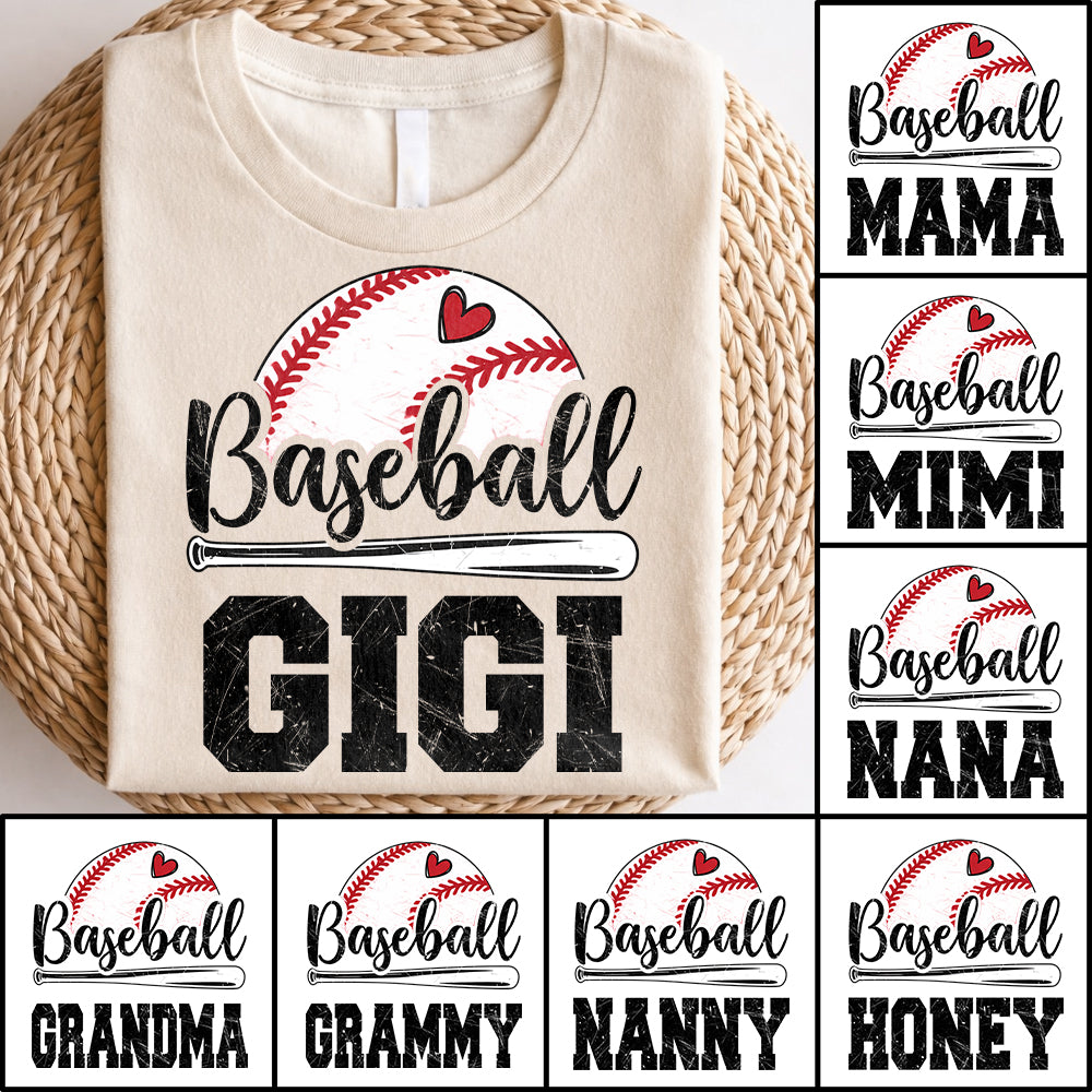 Personalized Baseball Gigi, Baseball Grandma Shirt For Grandma Hv01