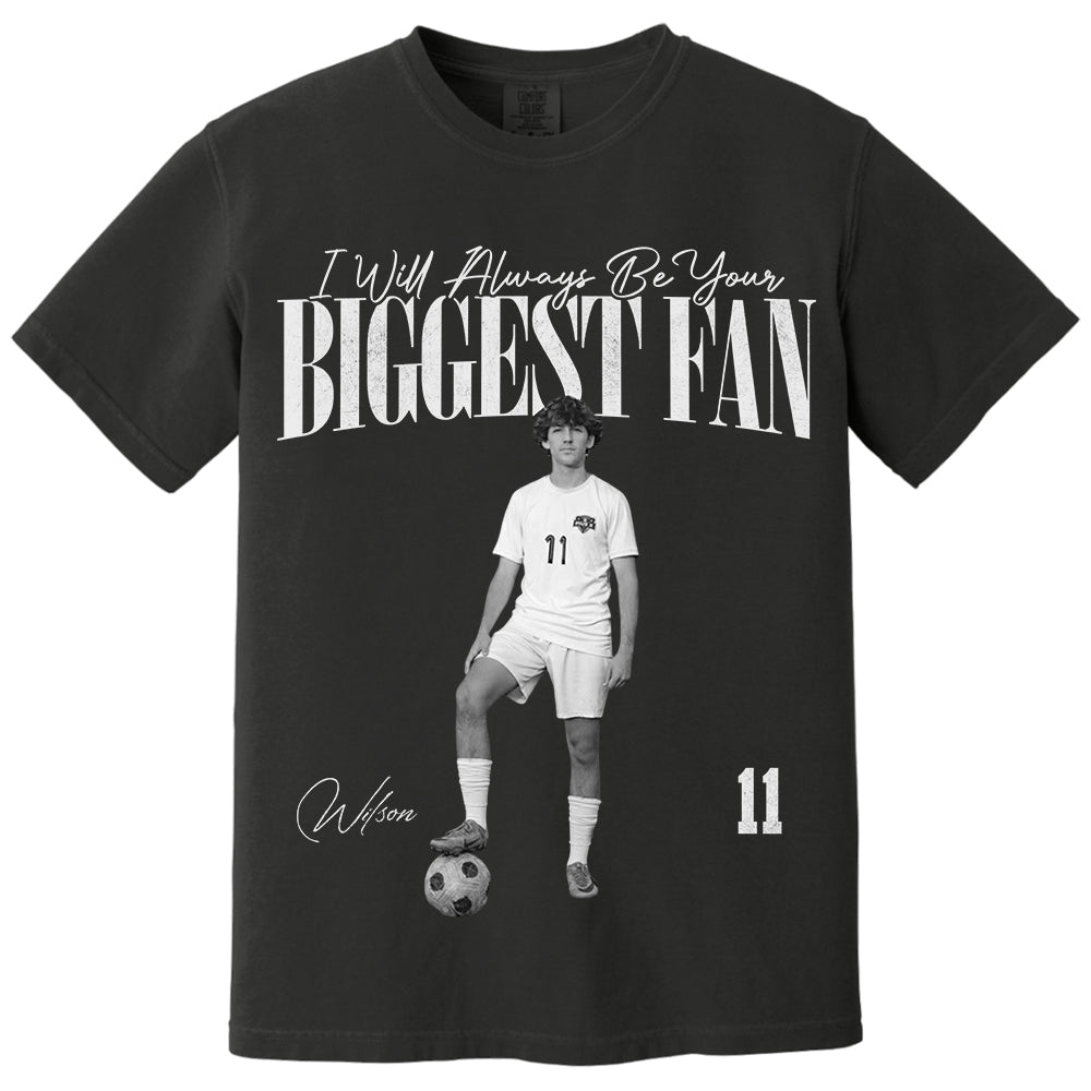 I'll Always Be Your Biggest Fan - Washed Tee Retro Bootleg Shirt For Soccer Players NA02