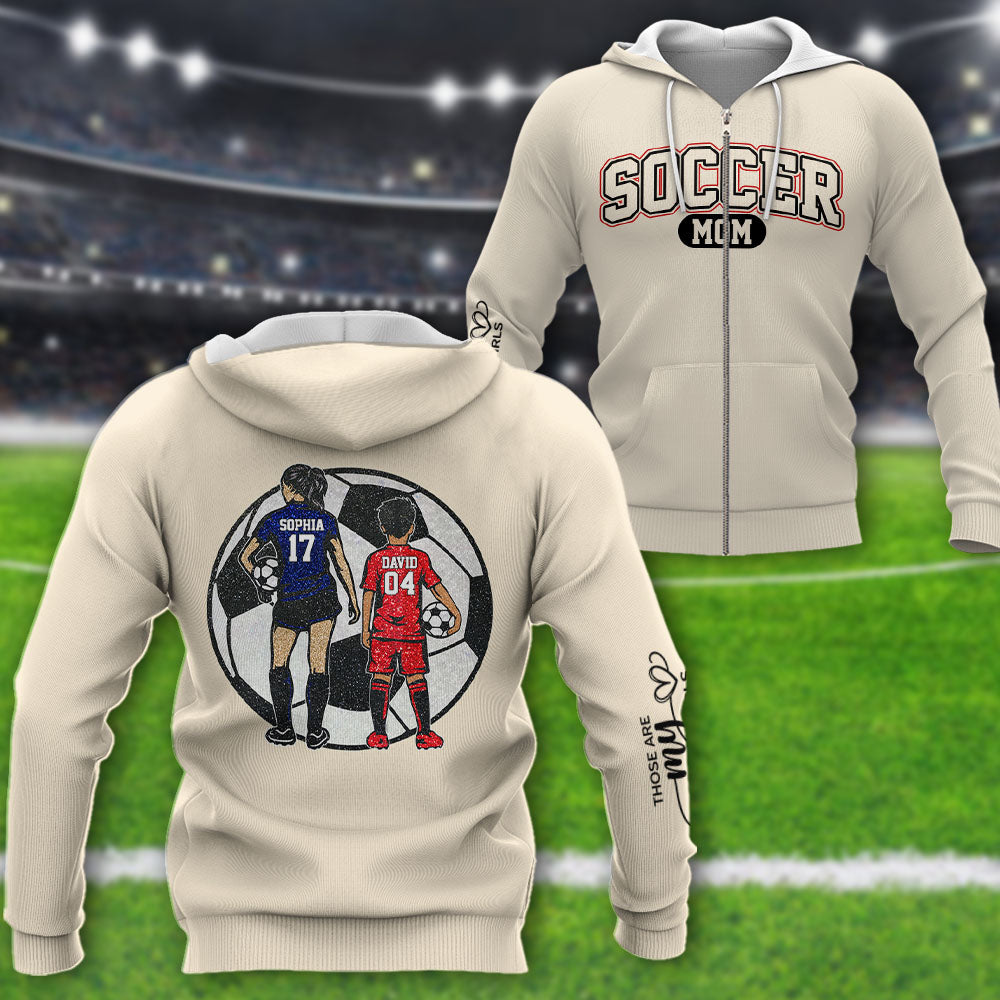 Soccer Mom - Those Are My Boys Personalized Shirt Custom Photos For Soccer Family NA04