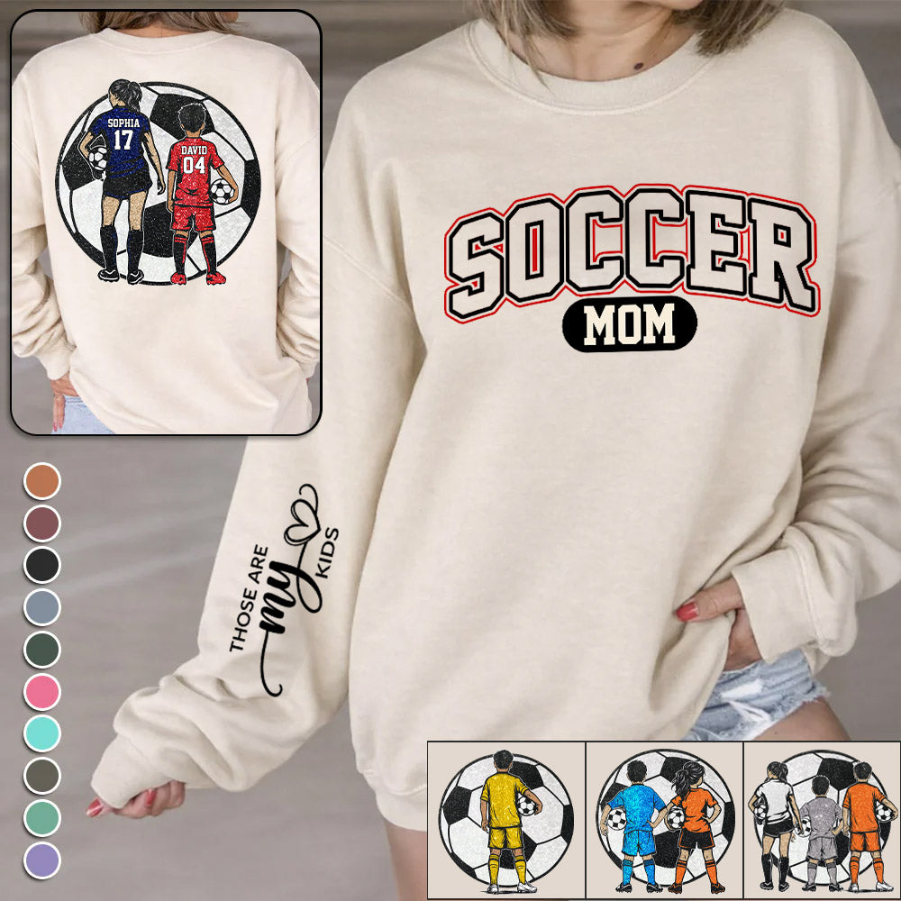 Soccer Mom - Those Are My Boys Personalized Shirt Custom Photos For Soccer Family NA04