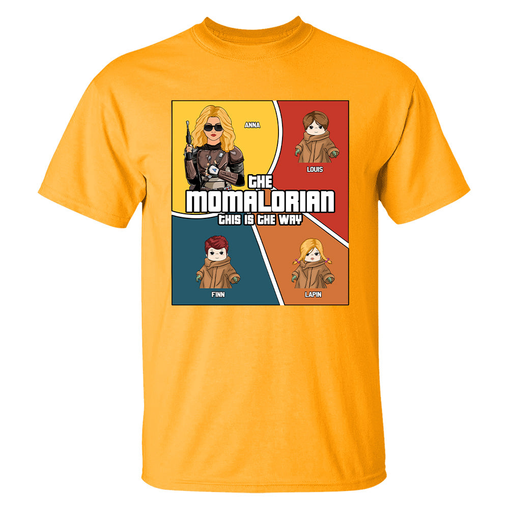 The Momalorian This Is The Way  Comic Strip Layout Style - Personalized Shirt For Mom Tu20