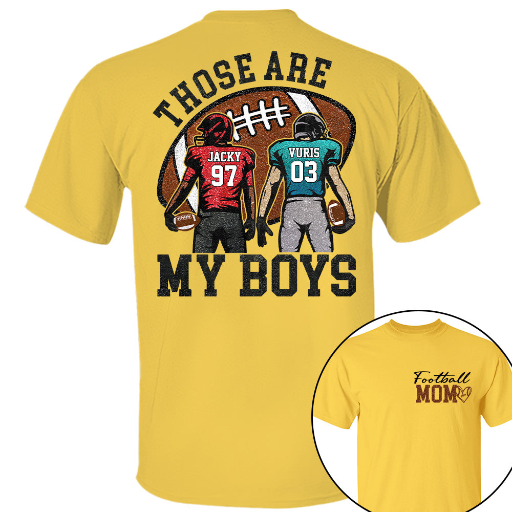 Personalized Football Mom Football Grandma Shirt Those Are My Kids Shirt Gift For Sport Family T1807 T24