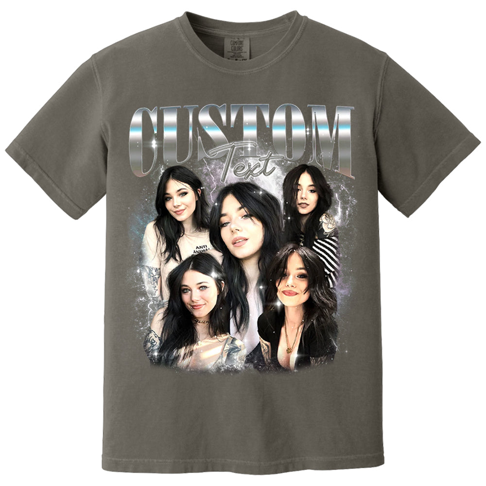 Comfort Colors Custom Your Own Shirt, Custom Bootleg Tee, Custom Photo Vintage Graphic 90s Shirts, Custom Girlfriend Tee, Insert Your Design