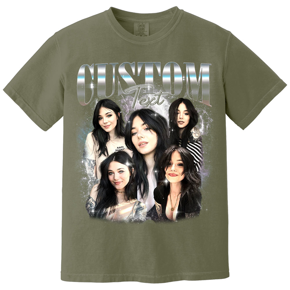 Comfort Colors Custom Your Own Shirt, Custom Bootleg Tee, Custom Photo Vintage Graphic 90s Shirts, Custom Girlfriend Tee, Insert Your Design