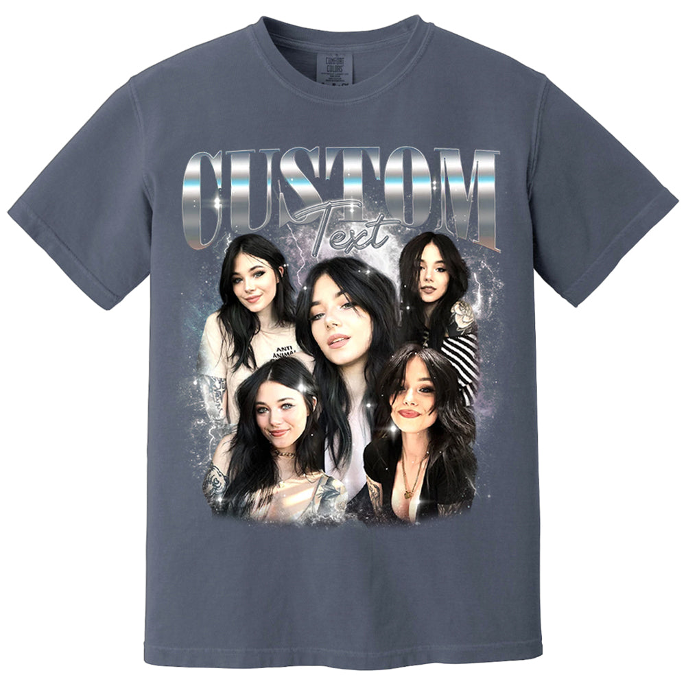 Comfort Colors Custom Your Own Shirt, Custom Bootleg Tee, Custom Photo Vintage Graphic 90s Shirts, Custom Girlfriend Tee, Insert Your Design