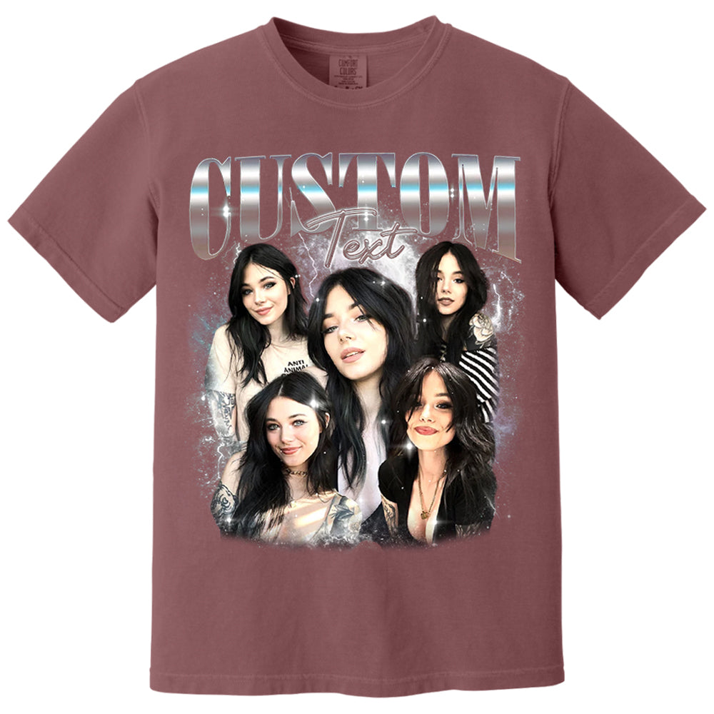 Comfort Colors Custom Your Own Shirt, Custom Bootleg Tee, Custom Photo Vintage Graphic 90s Shirts, Custom Girlfriend Tee, Insert Your Design