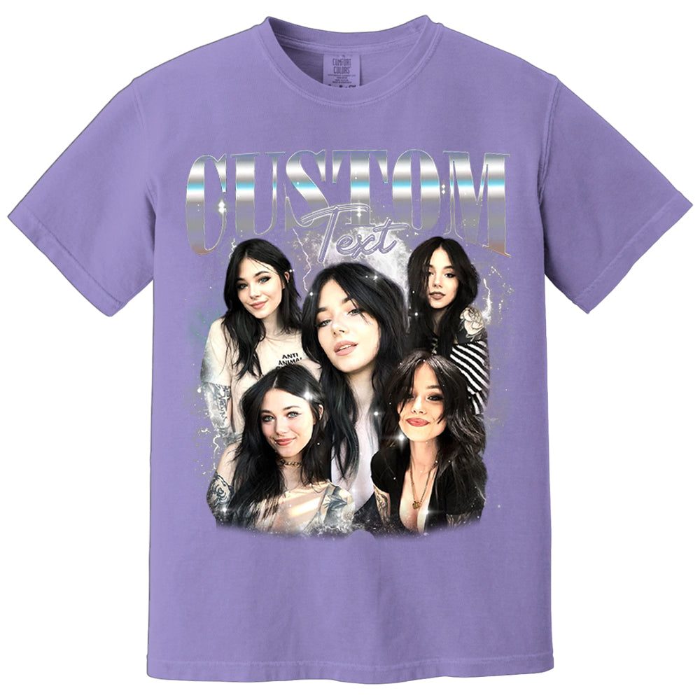 Comfort Colors Custom Your Own Shirt, Custom Bootleg Tee, Custom Photo Vintage Graphic 90s Shirts, Custom Girlfriend Tee, Insert Your Design