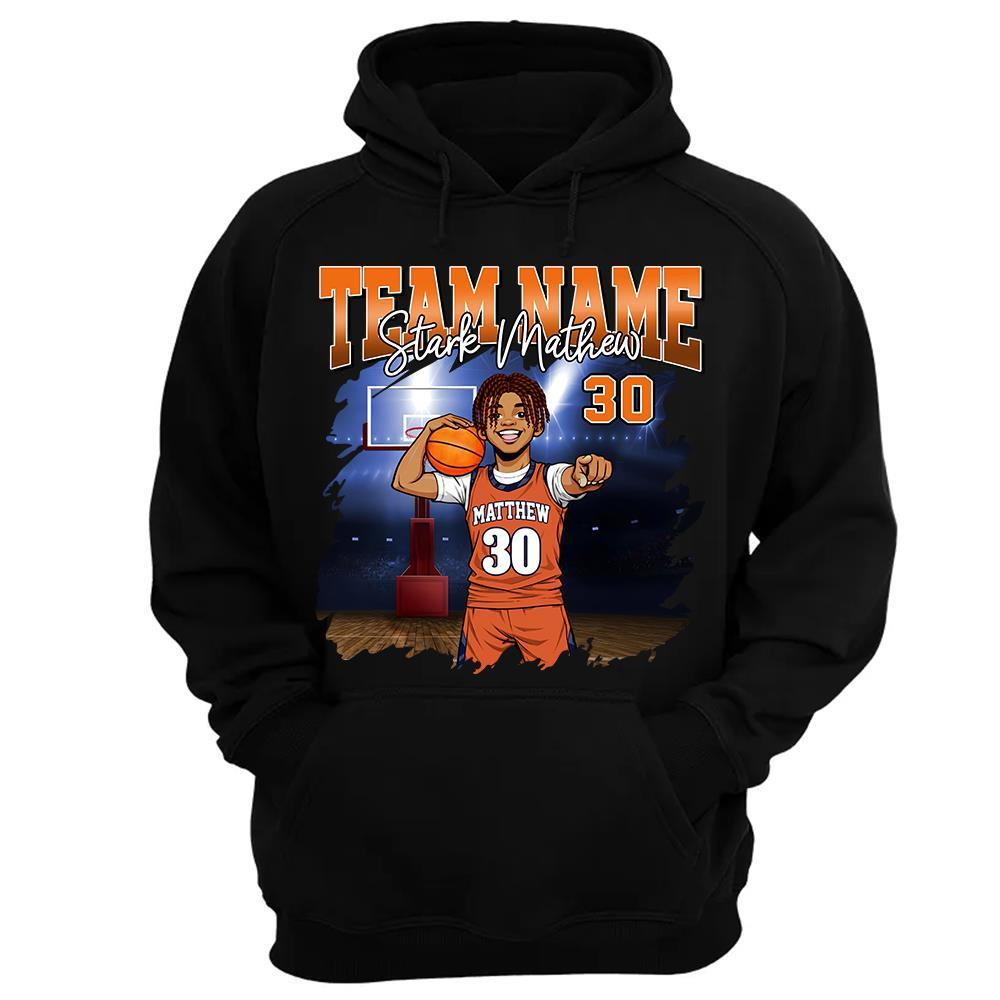 Basketball Personalized Shirt Custom Upload Photo, Clipart, Team Name, Custom Bootleg Rap Tee Basketball New Hv01