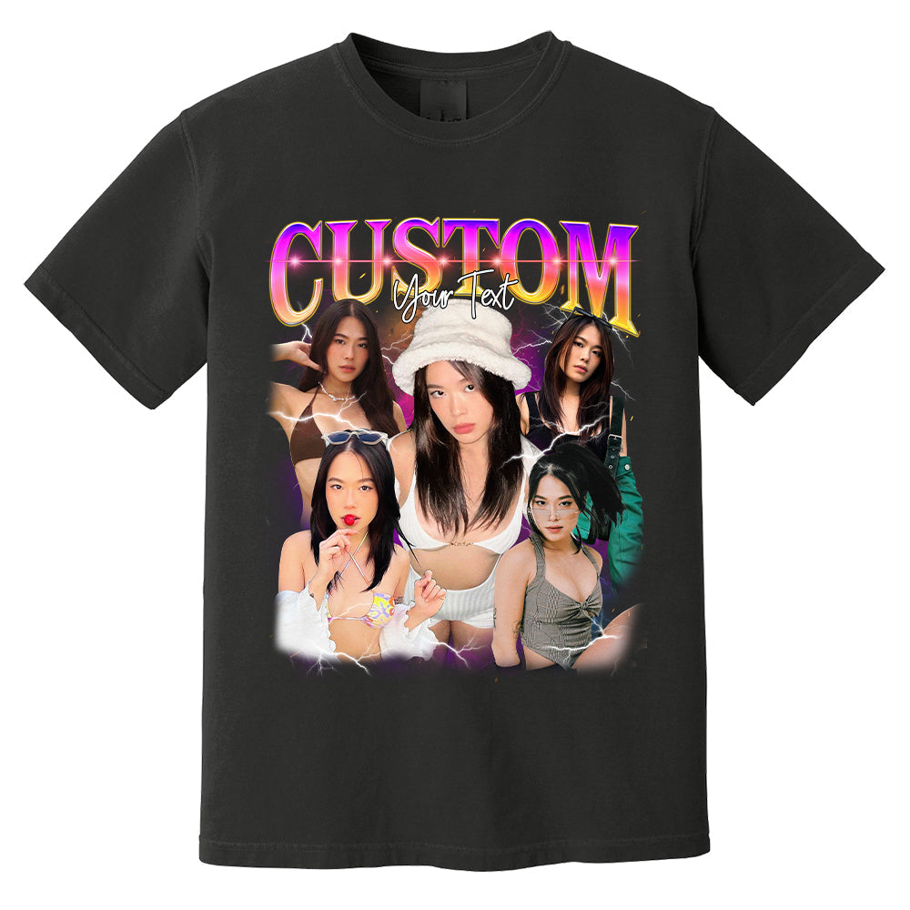 Custom Bootleg Rap Tee, Personalize Bootleg Shirt, Customized Text Graphic 90s, Custom Your Own Bootleg Idea
