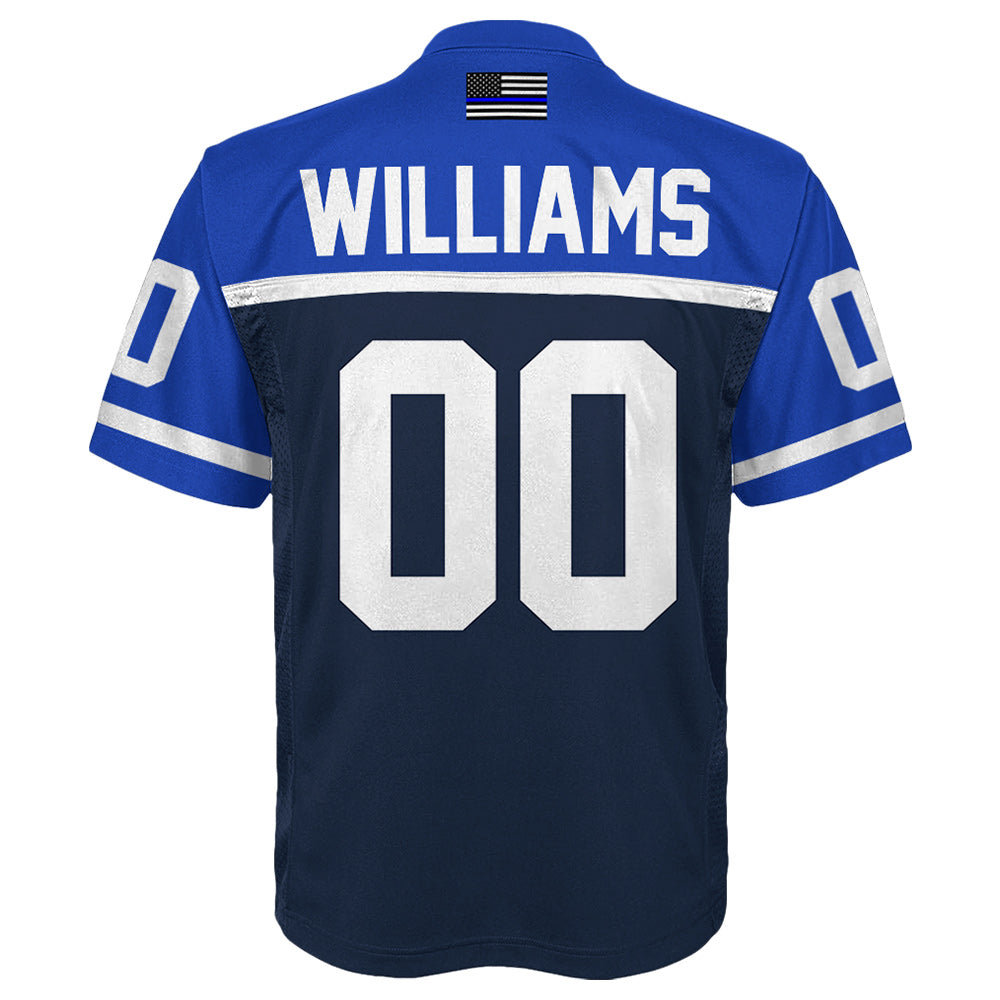 Personalized Police Uniform Football Jersey Custom Name Dept Name Number H2511