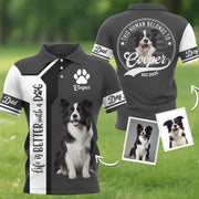 Life Is Better With A Dog, Personalized  Shirt, Custom Photo Dog, Gift For Dog Lover T1807